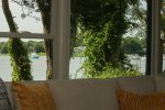Water views from the living room